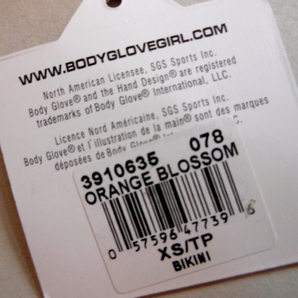 BODY GLOVE Bikini Swim Bottoms XS Orange Blossom - Picture 5 of 5